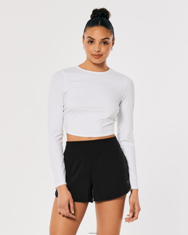 educación física Hollister pantalones cortos activos con forro gilly hicks 3\'\' negro 086N62548 mujer fondos