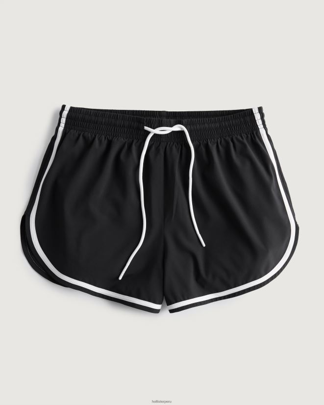 educación física Hollister pantalones cortos activos gilly hicks 3'' negro 086N62644 mujer fondos