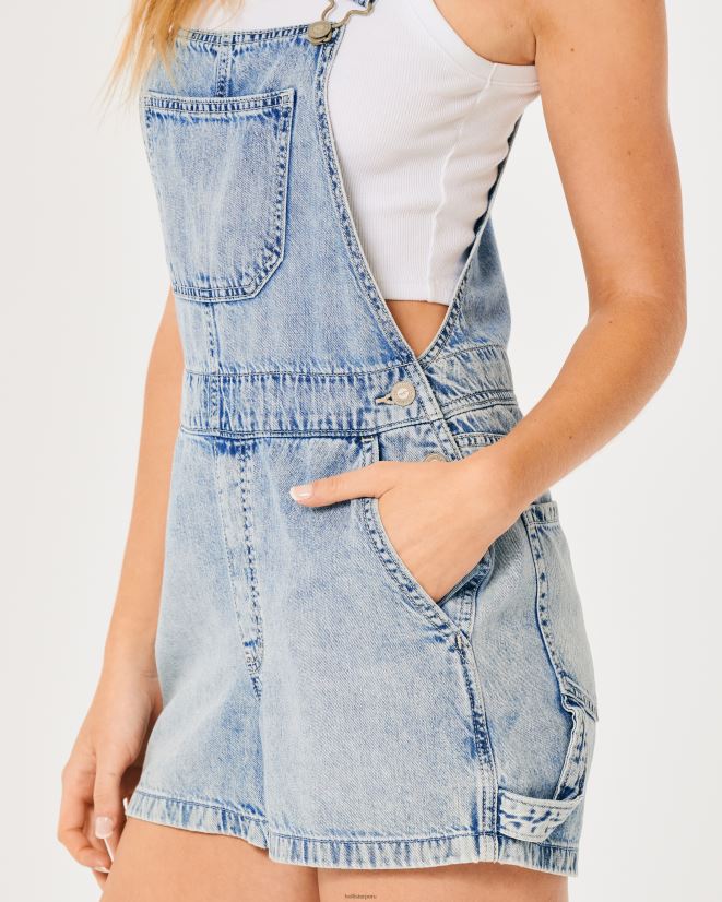 educación física Hollister pantalones cortos de carpintero con lavado claro lavado medio 086N62501 mujer fondos