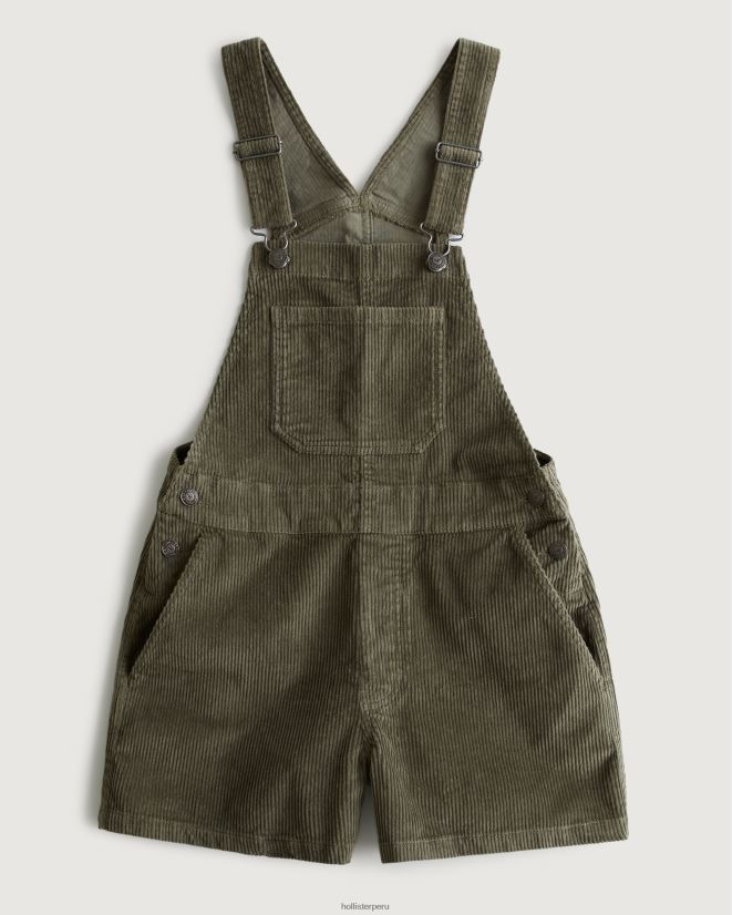 educación física Hollister pantalones cortos de pana verde oliva 086N62610 mujer fondos