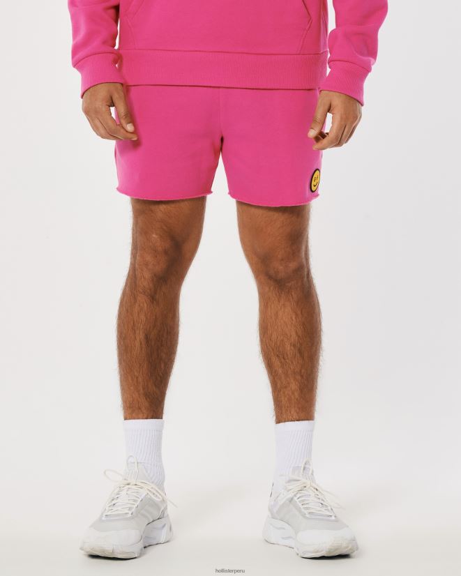 educación física Hollister pantalones cortos de polar con logo de la serie Smile de Gilly Hicks Rosa oscuro 086N621409 mujer fondos