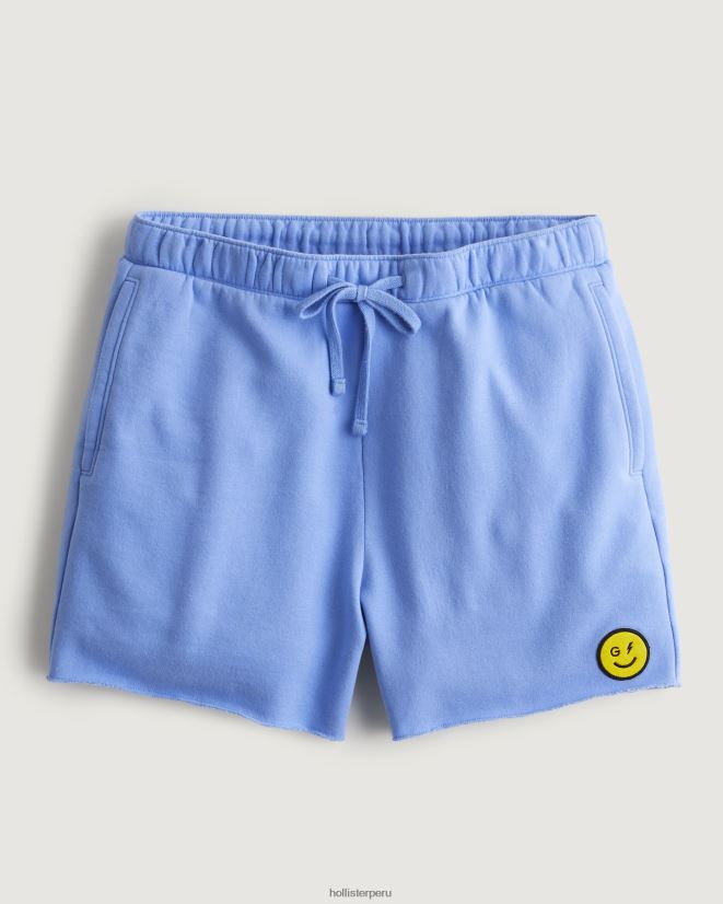 educación física Hollister pantalones cortos de polar con logo de la serie Smile de Gilly Hicks azul 086N621412 mujer fondos