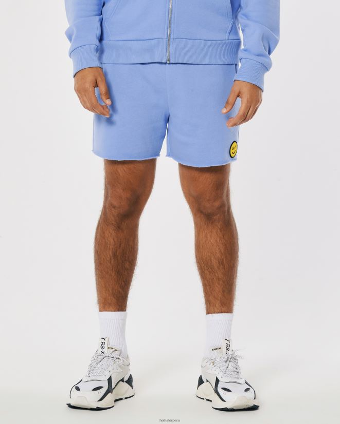 educación física Hollister pantalones cortos de polar con logo de la serie Smile de Gilly Hicks azul 086N621412 mujer fondos