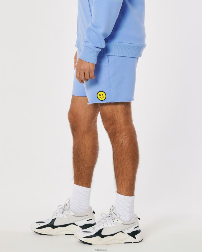 educación física Hollister pantalones cortos de polar con logo de la serie Smile de Gilly Hicks azul 086N621412 mujer fondos