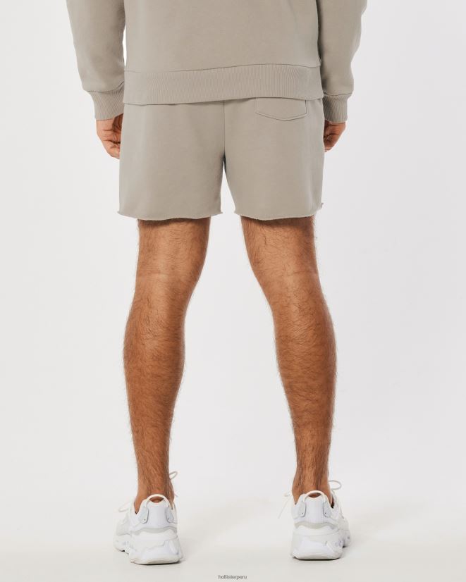 educación física Hollister pantalones cortos de polar con logo de la serie Smile de Gilly Hicks marrón claro 086N621411 mujer fondos