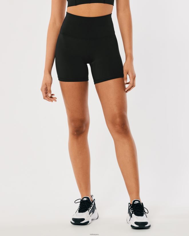 educación física Hollister shorts ciclistas de tiro alto gilly hicks active energize 5\'\' negro 086N62527 mujer fondos