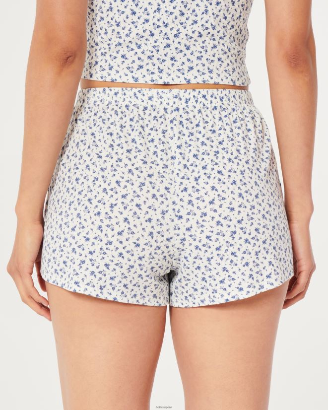 educación física Hollister shorts de dormir de canalé gilly hicks flores blancas 086N62780 mujer fondos