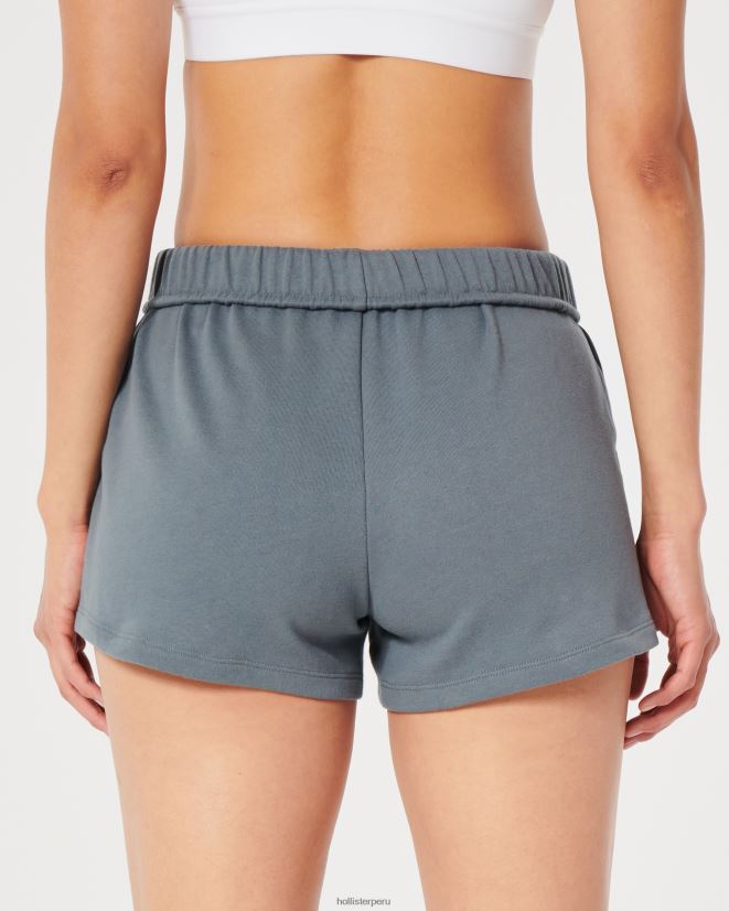 educación física Hollister shorts de polar con cintura enrollada gilly hicks gris azulado 086N62546 mujer fondos
