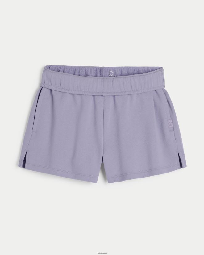 educación física Hollister shorts de polar con cintura enrollada gilly hicks lavanda 086N62652 mujer fondos
