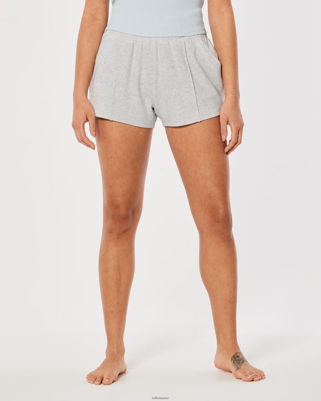 educación física Hollister shorts de polar de tiro superalto gilly hicks active essentials gris jaspeado claro 086N62698 mujer fondos