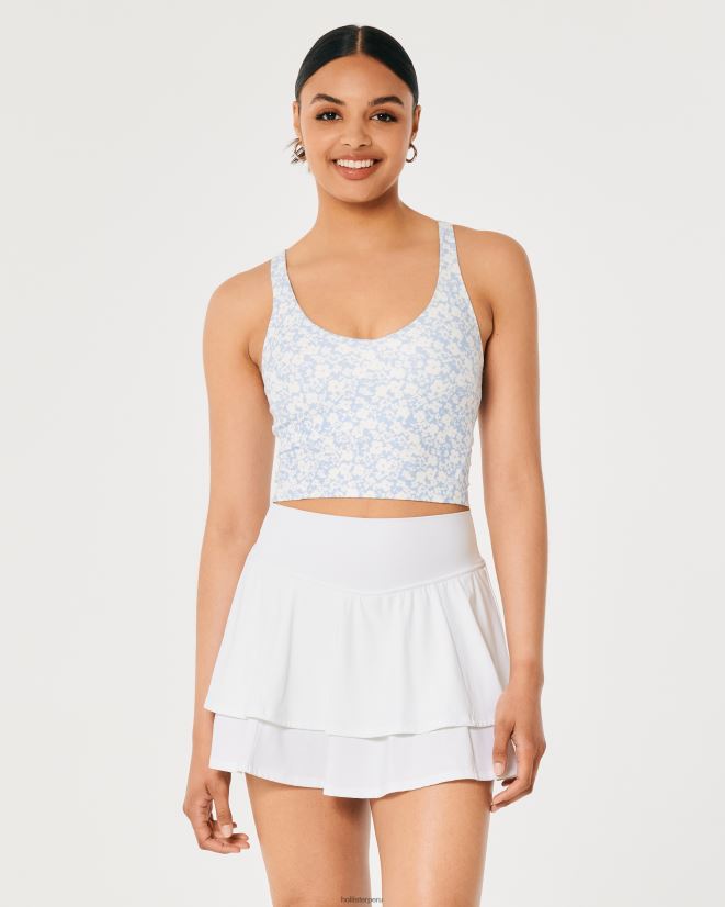educación física Hollister gilly hicks active energize falda pantalón de tiro superalto con capas blanco 086N62627 mujer fondos