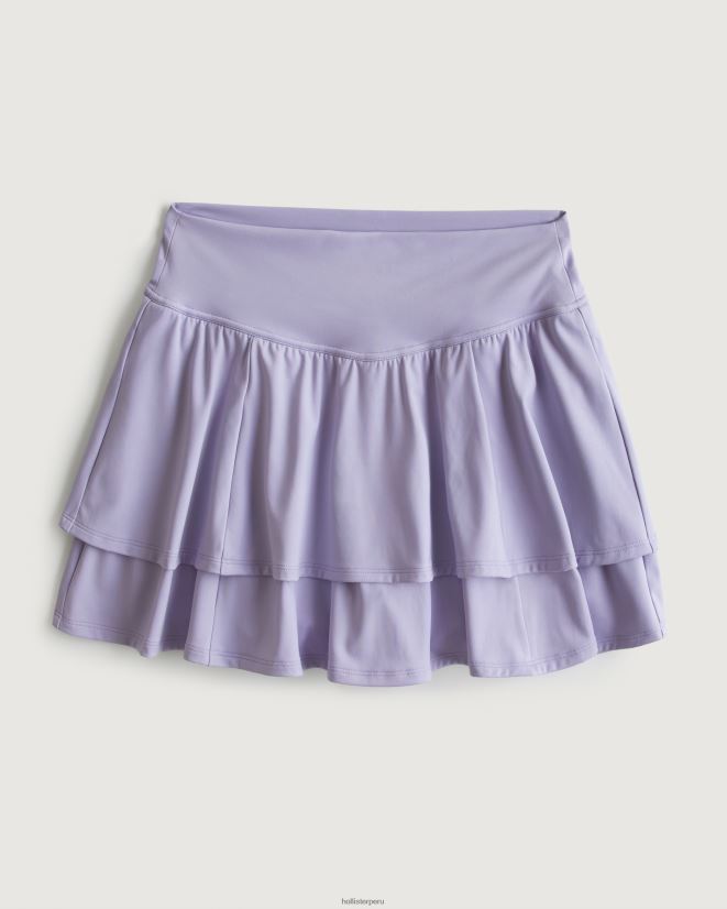 educación física Hollister gilly hicks active energize falda pantalón de tiro superalto con capas lavanda 086N62671 mujer fondos