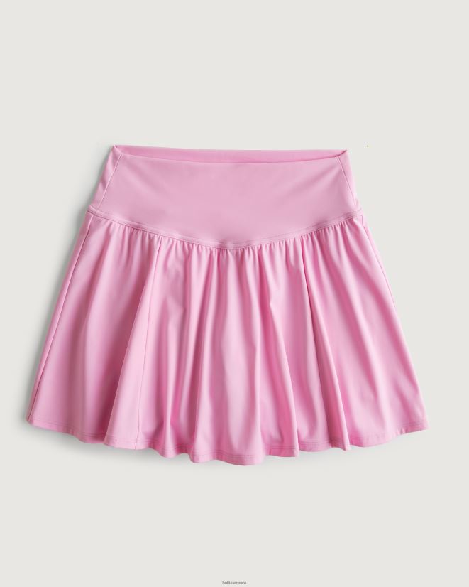 educación física Hollister gilly hicks active energize falda pantalón flutter de tiro muy alto Rosa claro 086N62666 mujer fondos