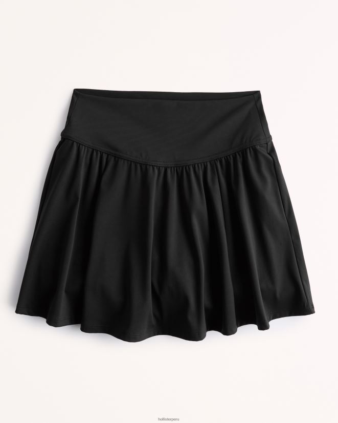 educación física Hollister gilly hicks active energize falda pantalón flutter de tiro muy alto negro 086N62542 mujer fondos