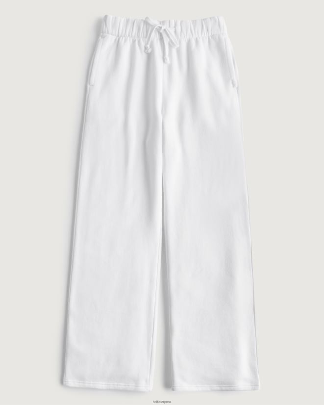 educación física Hollister pantalones de chándal de pernera ancha gilly hicks active essentials blanco 086N62669 mujer fondos