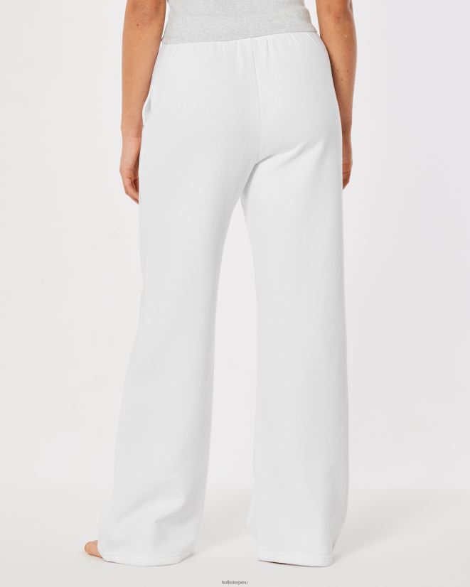 educación física Hollister pantalones de chándal de pernera ancha gilly hicks active essentials blanco 086N62669 mujer fondos