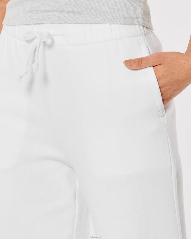 educación física Hollister pantalones de chándal de pernera ancha gilly hicks active essentials blanco 086N62669 mujer fondos