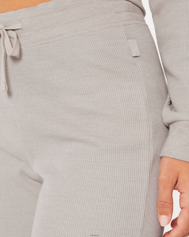 educación física Hollister pantalones anchos con microgofres gilly hicks beige 086N62778 mujer fondos