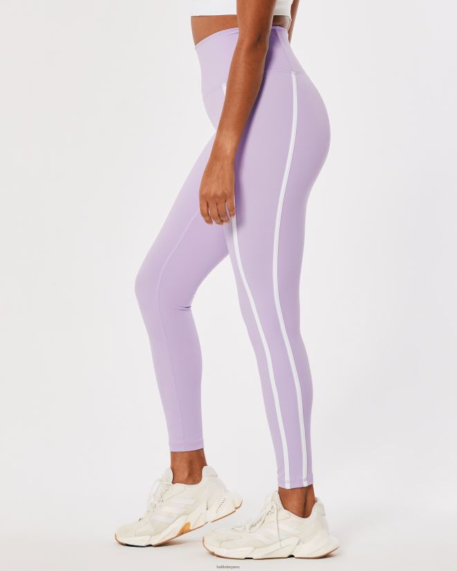 educación física Hollister leggins 7/8 de tiro alto Active Energize de Gilly Hicks franja violeta claro 086N62774 mujer fondos