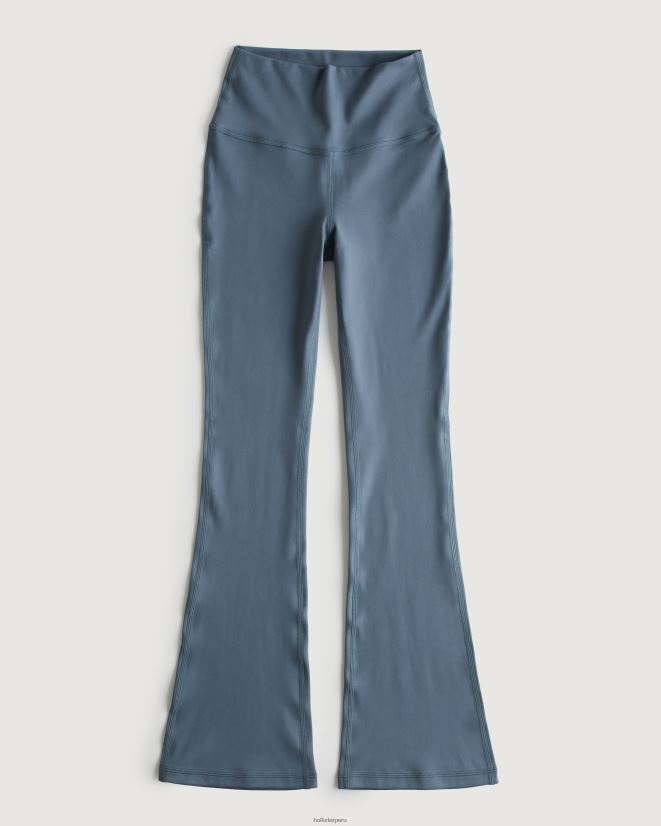 educación física Hollister mini leggins acampanados con recarga activa de Gilly Hicks gris azulado 086N62760 mujer fondos