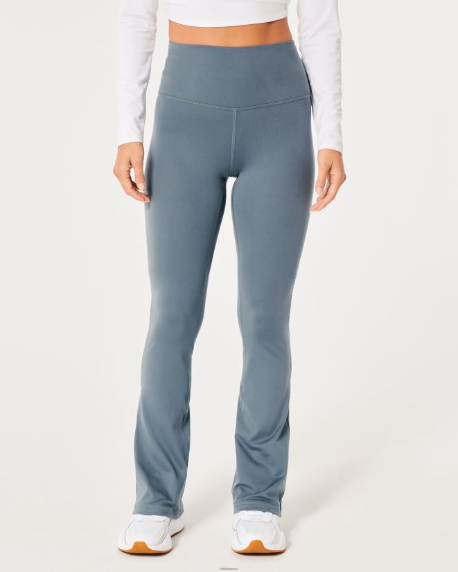educación física Hollister mini leggins acampanados con recarga activa de Gilly Hicks gris azulado 086N62760 mujer fondos