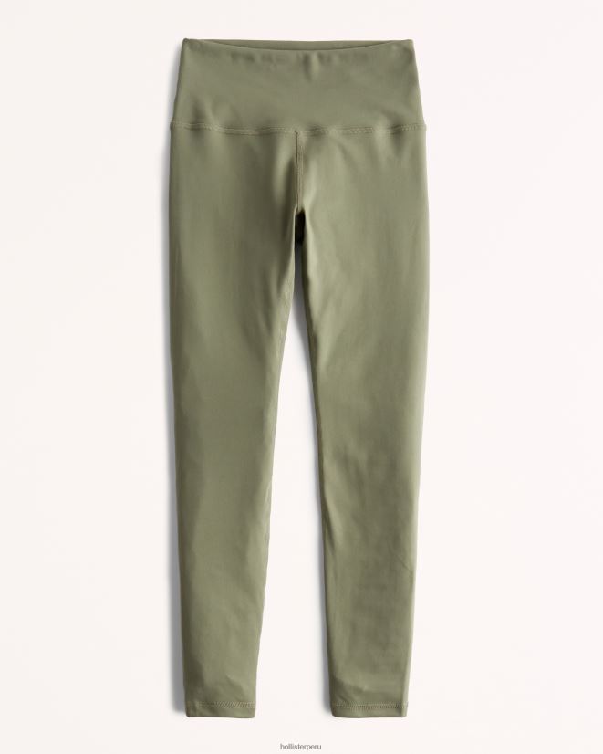 educación física Hollister leggins 7/8 de tiro alto con recarga activa Gilly Hicks verde oliva 086N62737 mujer fondos