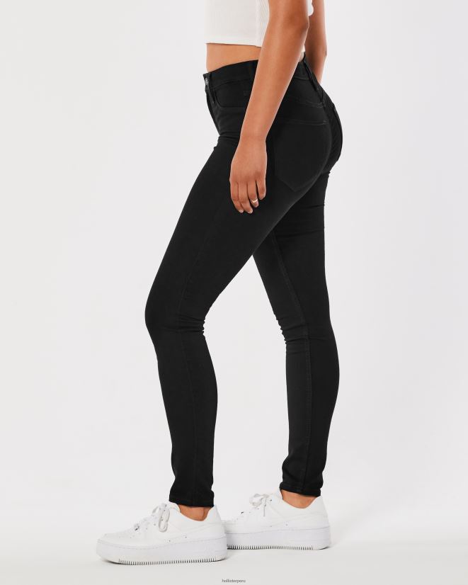 educación física Hollister leggins de mezclilla negros de tiro alto negro 086N62553 mujer fondos
