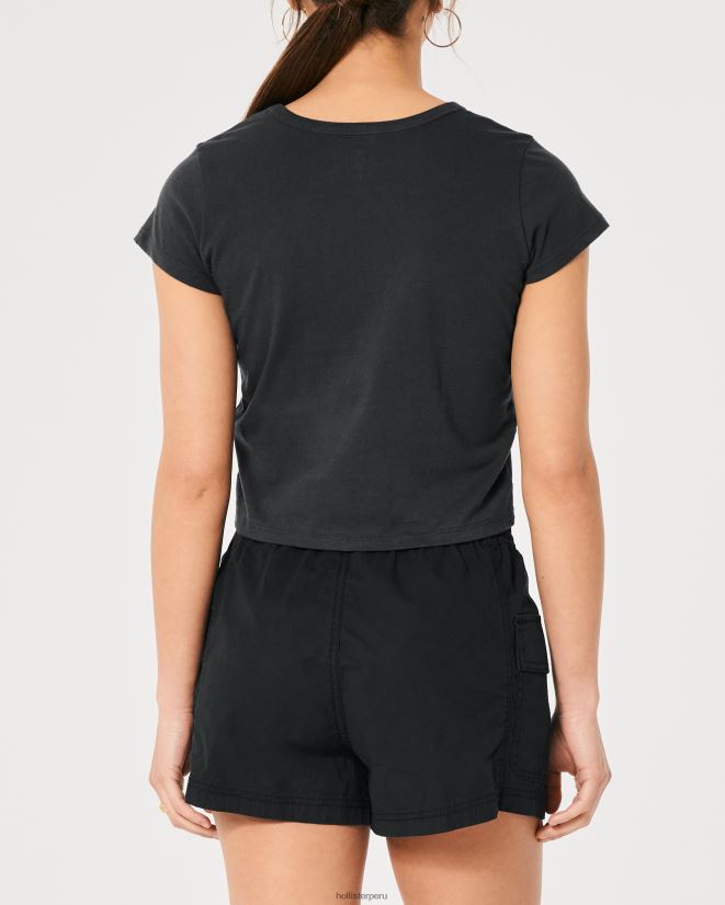 educación física Hollister camiseta relajada con gráfico de Keith Haring Art negro 086N62416 mujer tapas