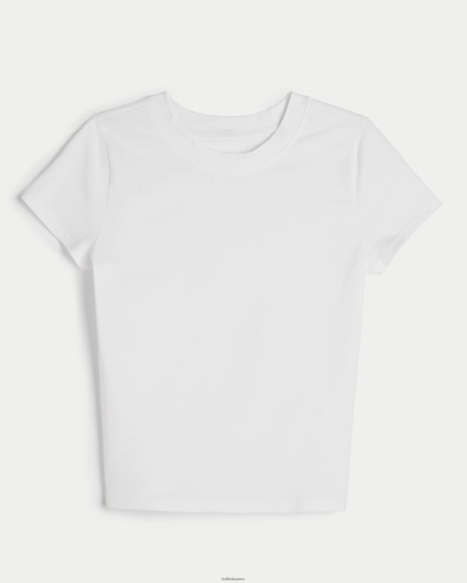 educación física Hollister Camiseta para dormir para bebé de la tripulación de Gilly Hicks blanco 086N62451 mujer tapas