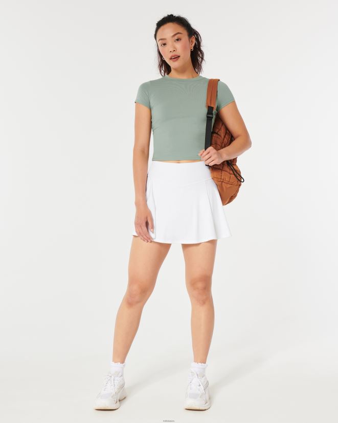 educación física Hollister Camiseta para dormir para bebé de la tripulación de Gilly Hicks verde claro 086N62177 mujer tapas