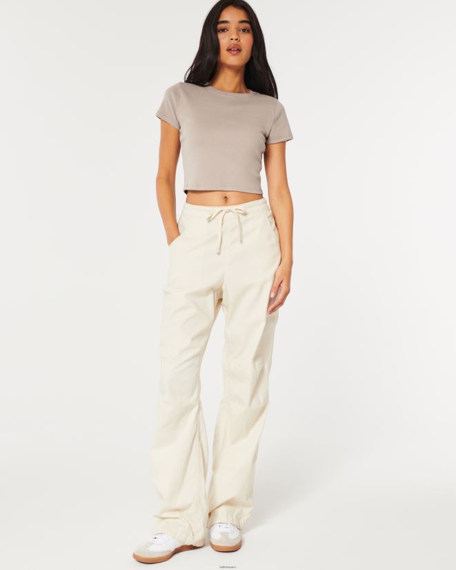 educación física Hollister camiseta de algodón para bebé gris pardo 086N6213 mujer tapas