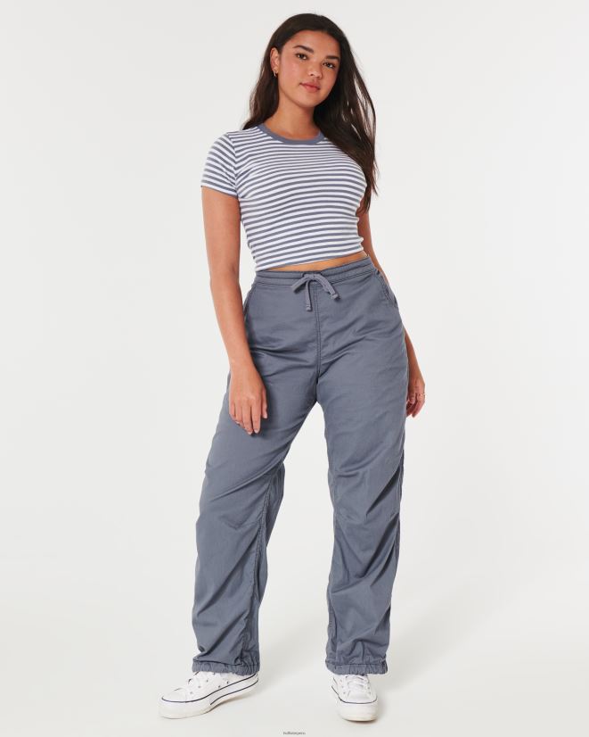 educación física Hollister camiseta de algodón para bebé raya blanca 086N62160 mujer tapas