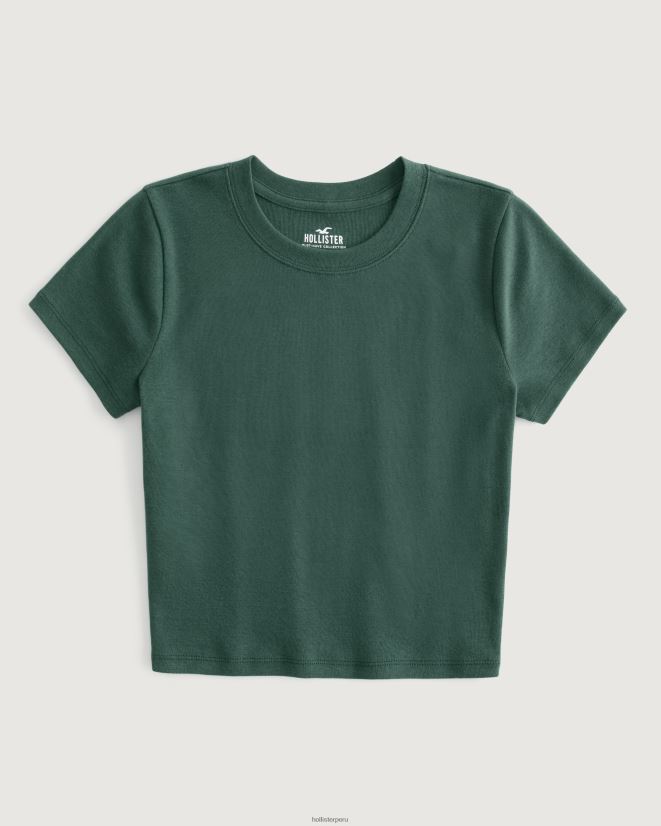 educación física Hollister camiseta de algodón para bebé verde 086N627 mujer tapas