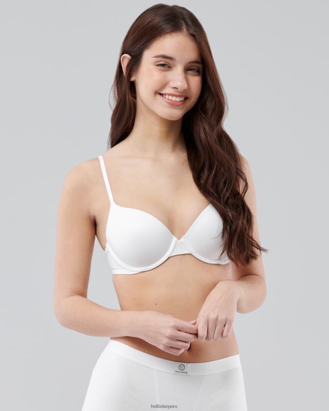 educación física Hollister Sujetador push-up gilly hicks bare comfort blanco 086N6268 mujer tapas