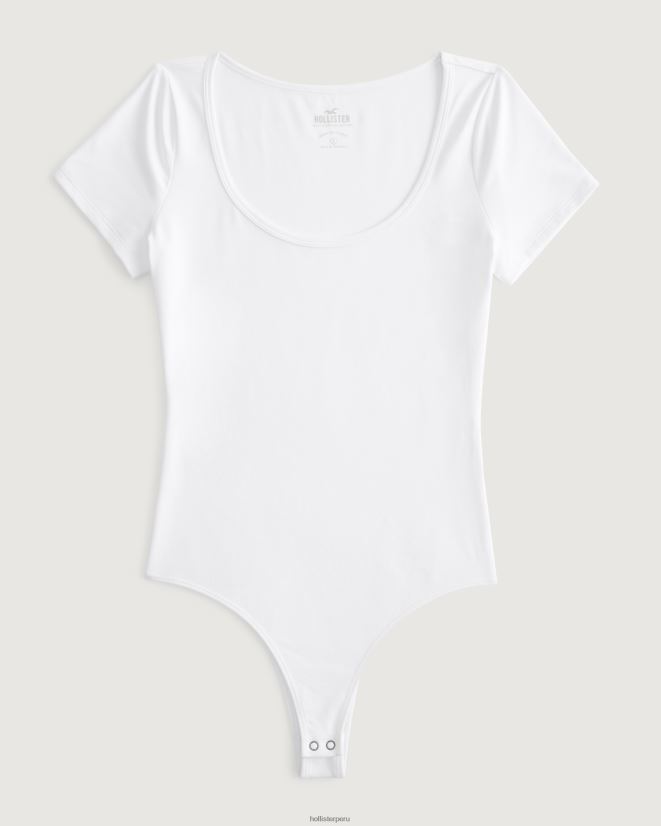 educación física Hollister body de tejido sin costuras blanco 086N62126 mujer tapas