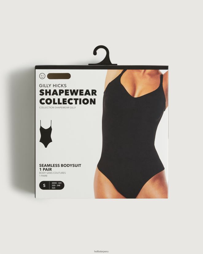 educación física Hollister body moldeador gilly hicks negro 086N6296 mujer tapas