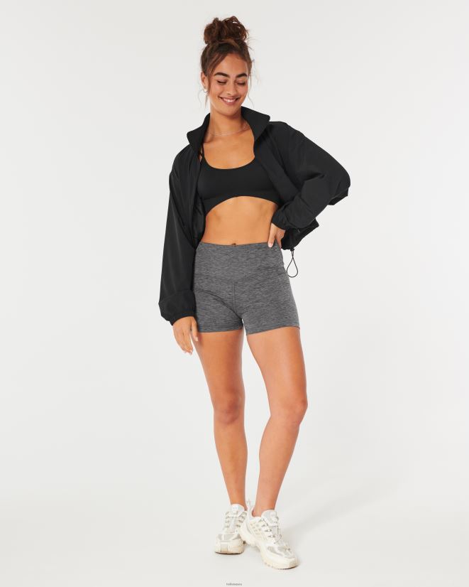 educación física Hollister bralette con escote redondo y tiras gilly hicks negro 086N62431 mujer tapas