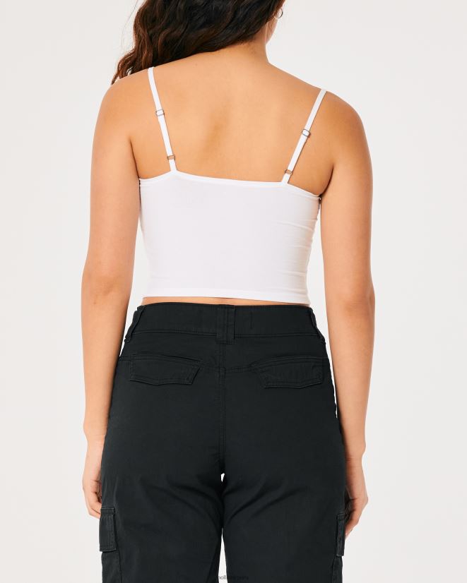 educación física Hollister camisola de encaje con escote corazón blanco 086N62230 mujer tapas