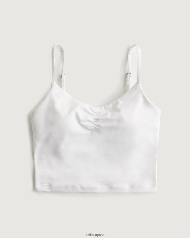 educación física Hollister camisola gilly hicks active recharge con cincha en la parte delantera blanco 086N62418 mujer tapas