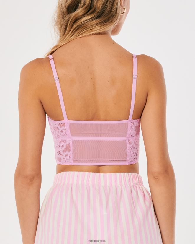 educación física Hollister corpiño de encaje gilly hicks Rosa claro 086N62145 mujer tapas