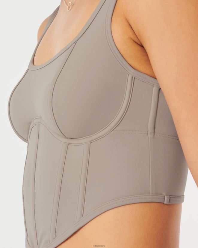 educación física Hollister corpiño gilly hicks gris pardo 086N62310 mujer tapas