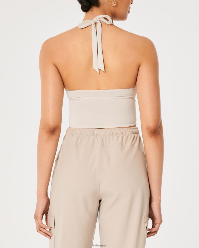 educación física Hollister corpiño halter micromodal gilly hicks blanquecino 086N62432 mujer tapas