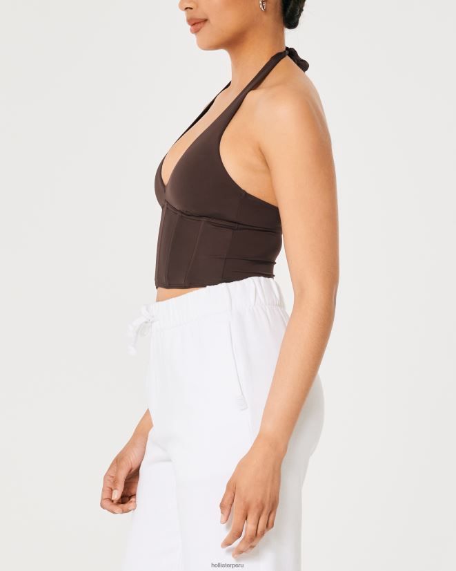 educación física Hollister corpiño halter micromodal gilly hicks marron oscuro 086N62453 mujer tapas