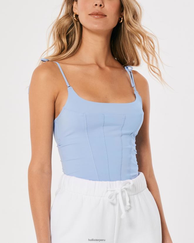 educación física Hollister micro corsé de gilly hicks azul claro 086N62434 mujer tapas
