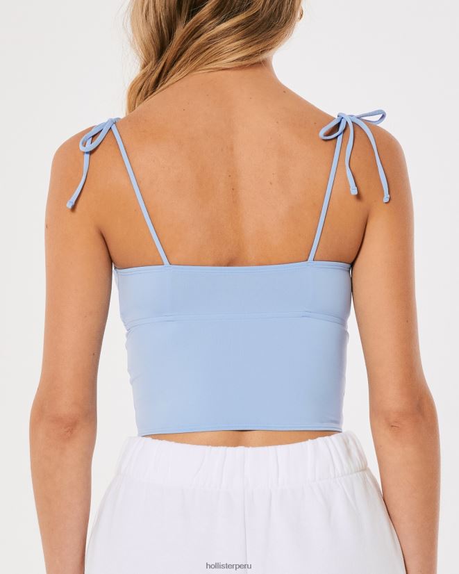 educación física Hollister micro corsé de gilly hicks azul claro 086N62434 mujer tapas
