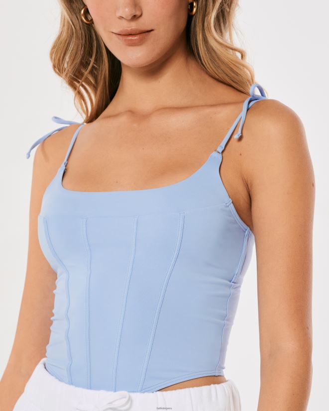 educación física Hollister micro corsé de gilly hicks azul claro 086N62434 mujer tapas
