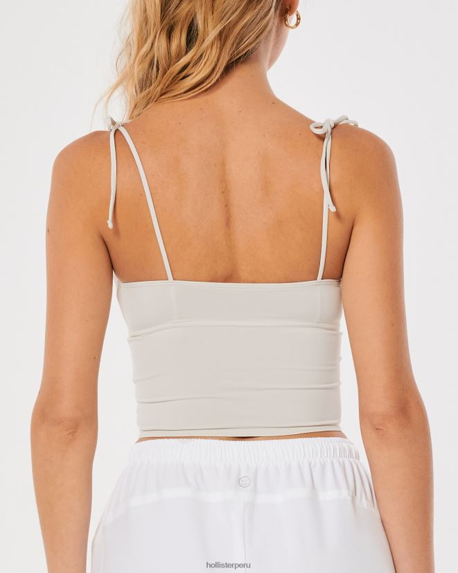 educación física Hollister micro corsé de gilly hicks gris claro 086N62439 mujer tapas