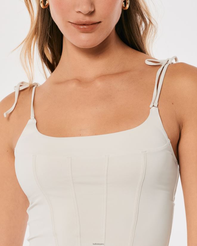 educación física Hollister micro corsé de gilly hicks gris claro 086N62439 mujer tapas