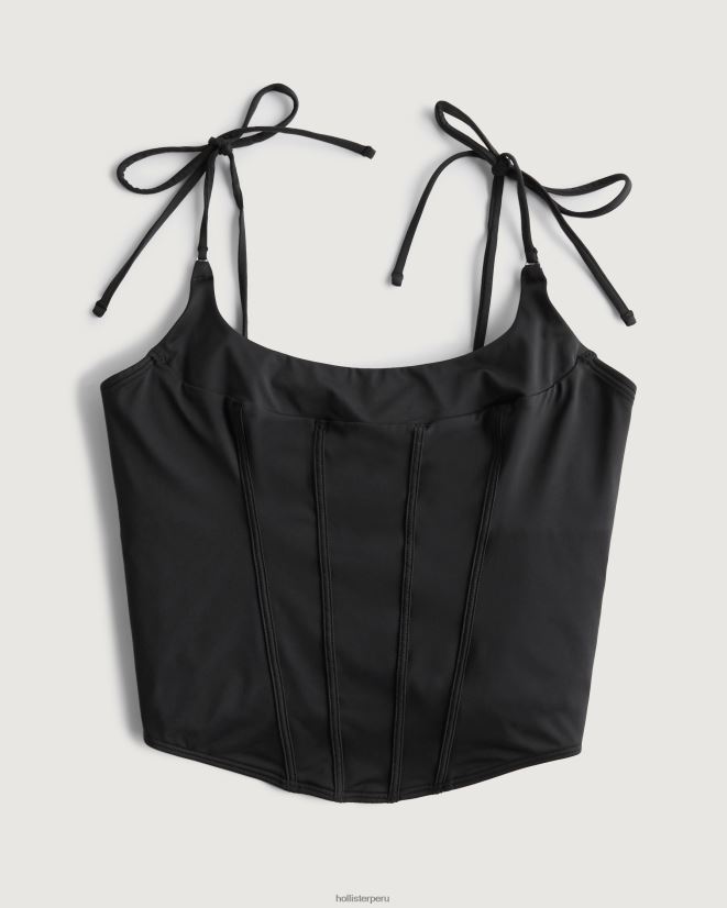 educación física Hollister micro corsé de gilly hicks negro 086N62125 mujer tapas