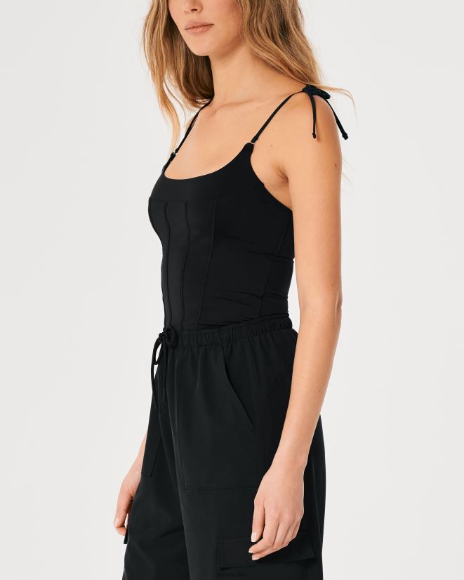 educación física Hollister micro corsé de gilly hicks negro 086N62125 mujer tapas